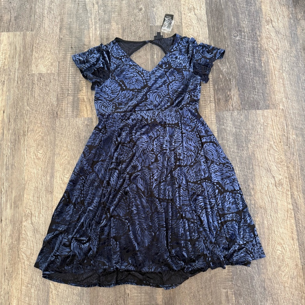 Torrid Midnight Blue Velvet Dress